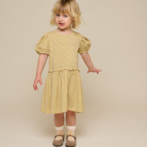 Jersey jurk - Kids - Yellow | 101223 Lea