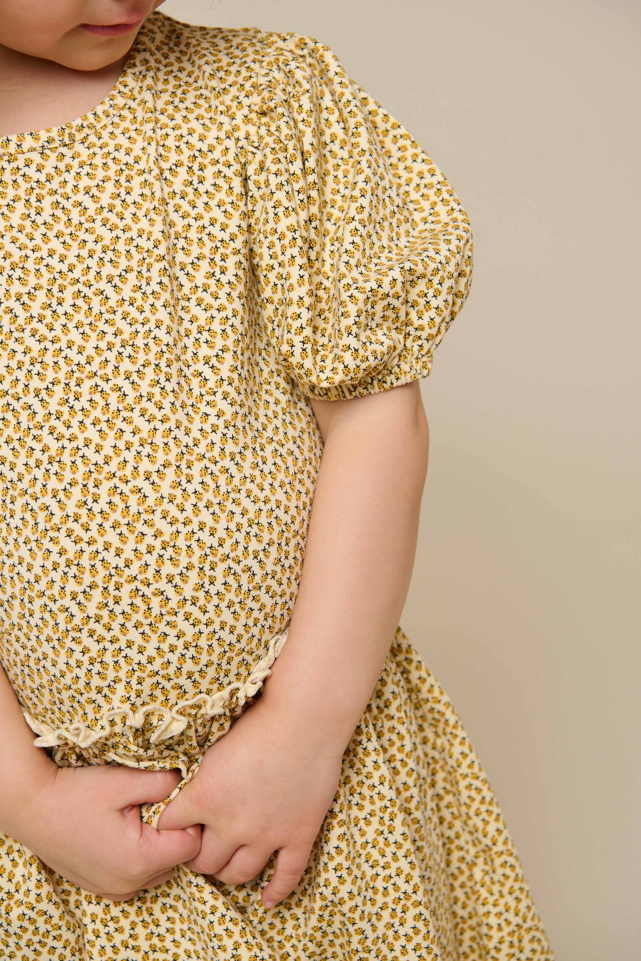 Jersey jurk - Kids - Yellow | 101223 Lea