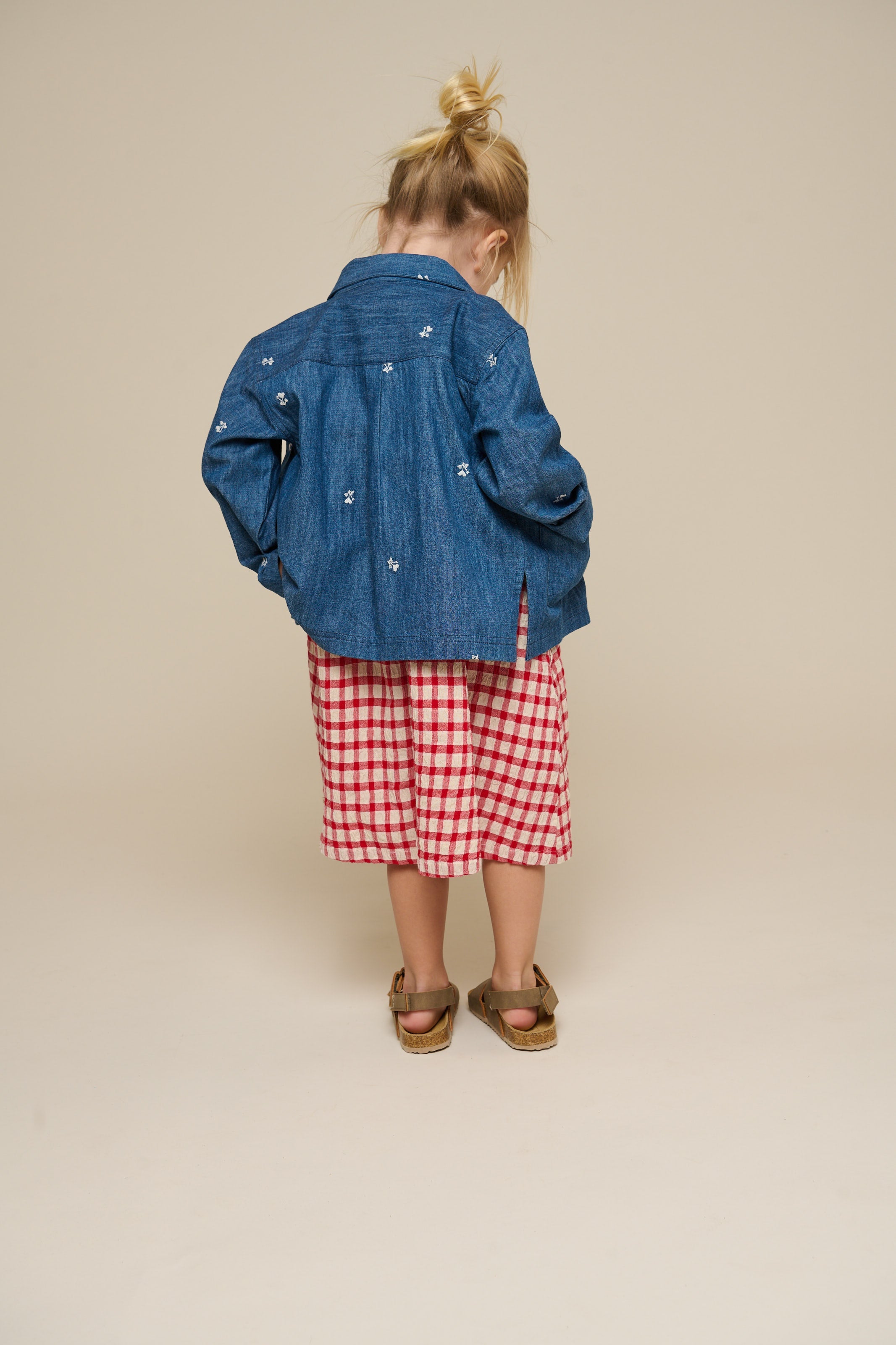Geruite Katoenen Jurk - Kids - Cherry Red | 100904 Bonnie