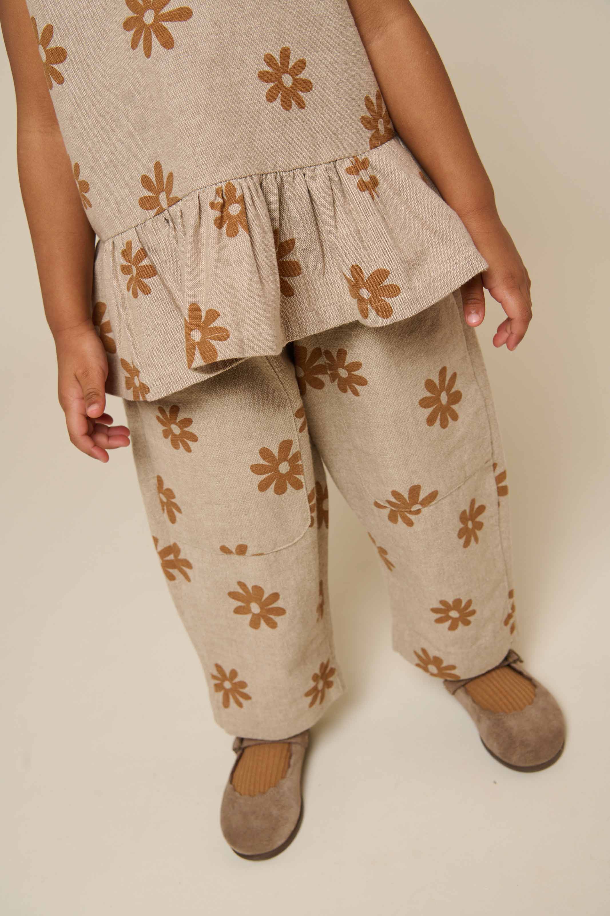 Bedrukte Katoenen Broek - Kids - Sand | 101207 Molly