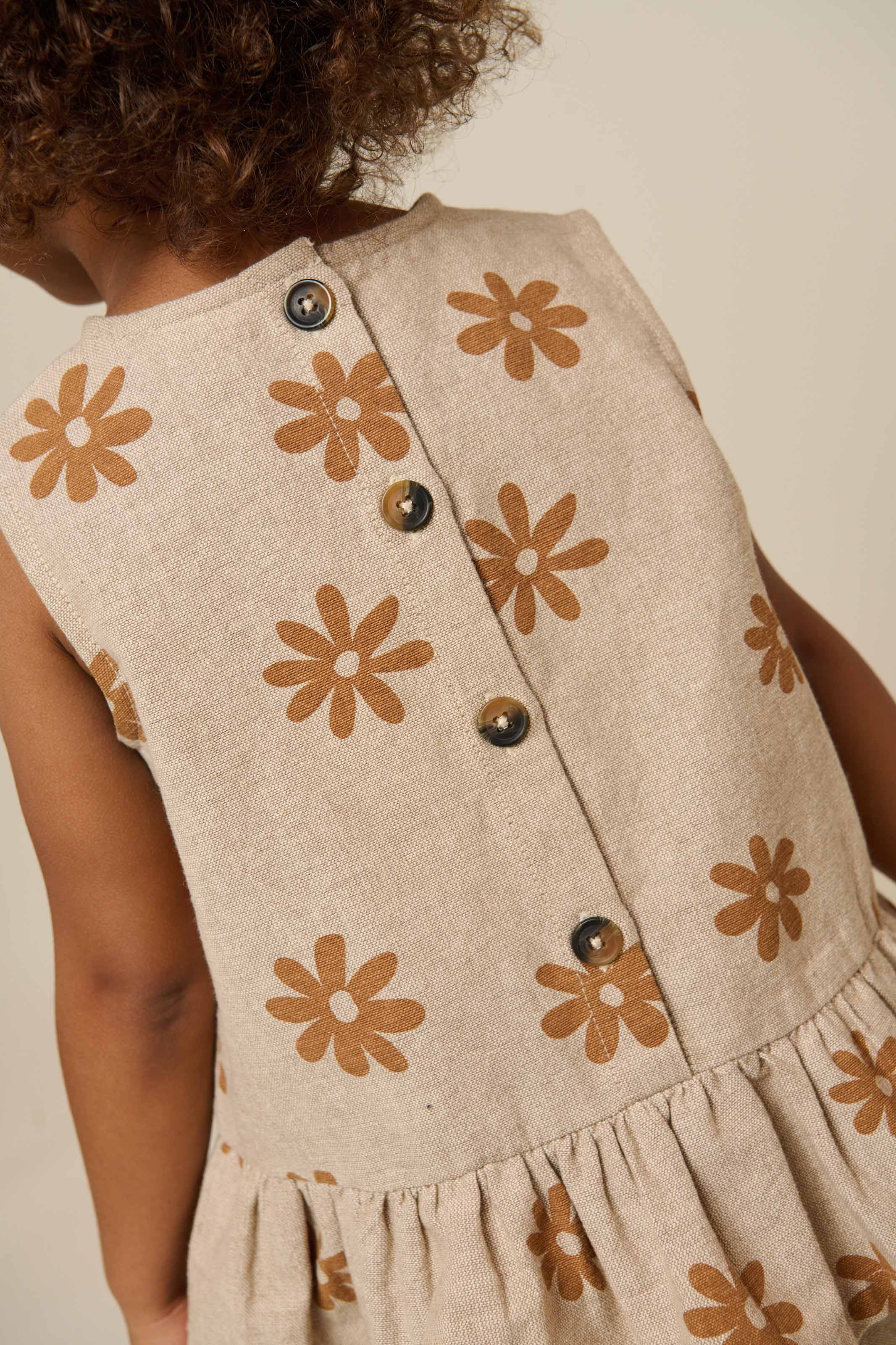 Bedrukte Katoenen Top - Kids - Sand | 101205 Molly