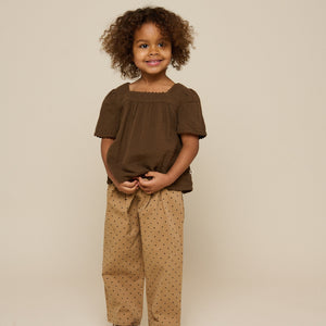 Twill broek met stip - Kids - Beige | 100614 Iris