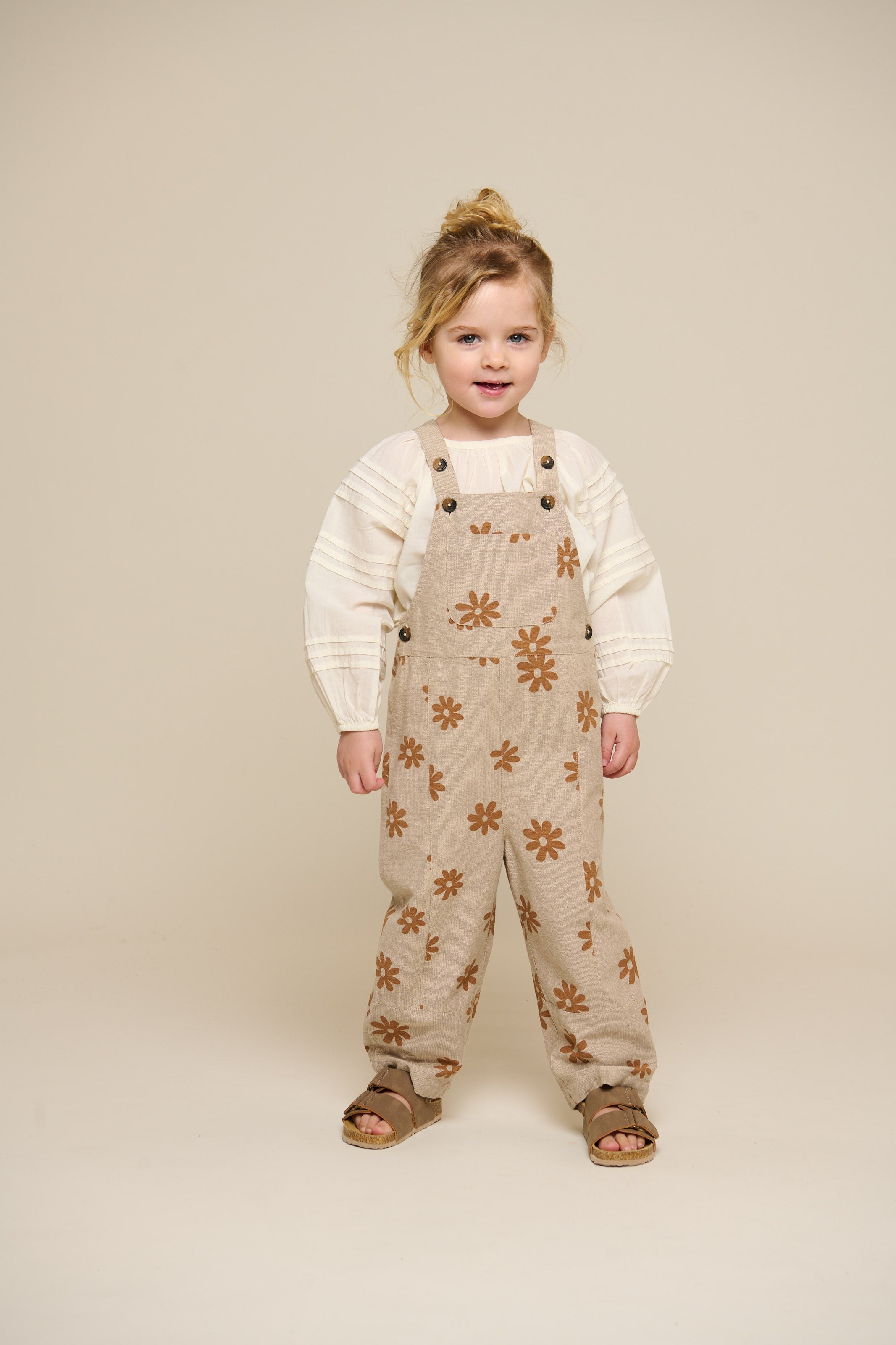 Bedrukte Katoenen Overall - Kids - Sand | 101210 Molly