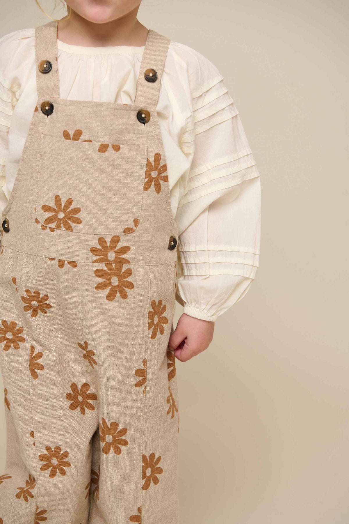 Bedrukte Katoenen Overall - Kids - Sand | 101210 Molly