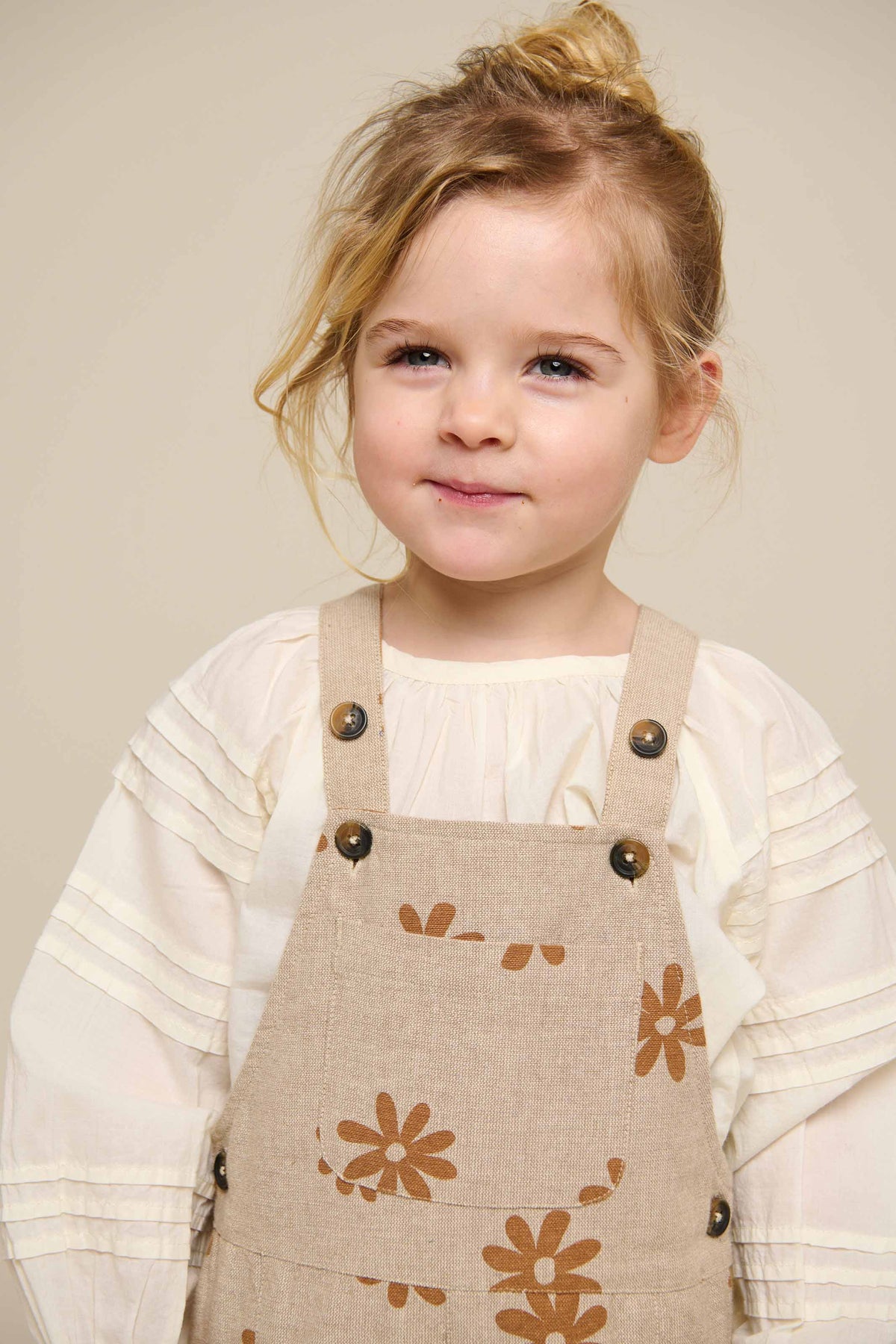 Bedrukte Katoenen Overall - Kids - Sand | 101210 Molly