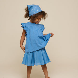 Jersey blouse - Kids - Blue | 101330 Lucia