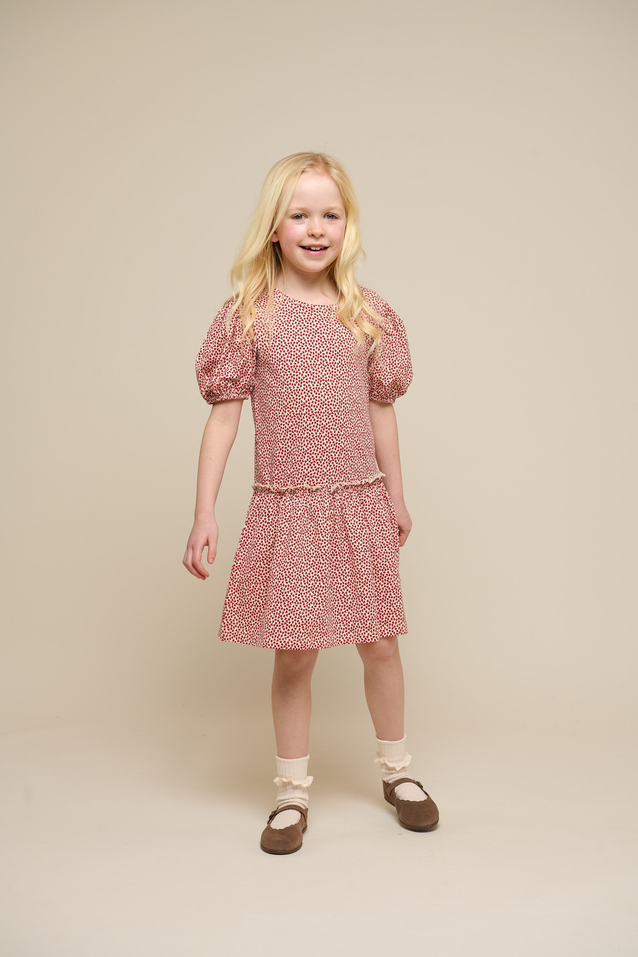 Jersey jurk - Tween - Cherry Red | 101226 Lea