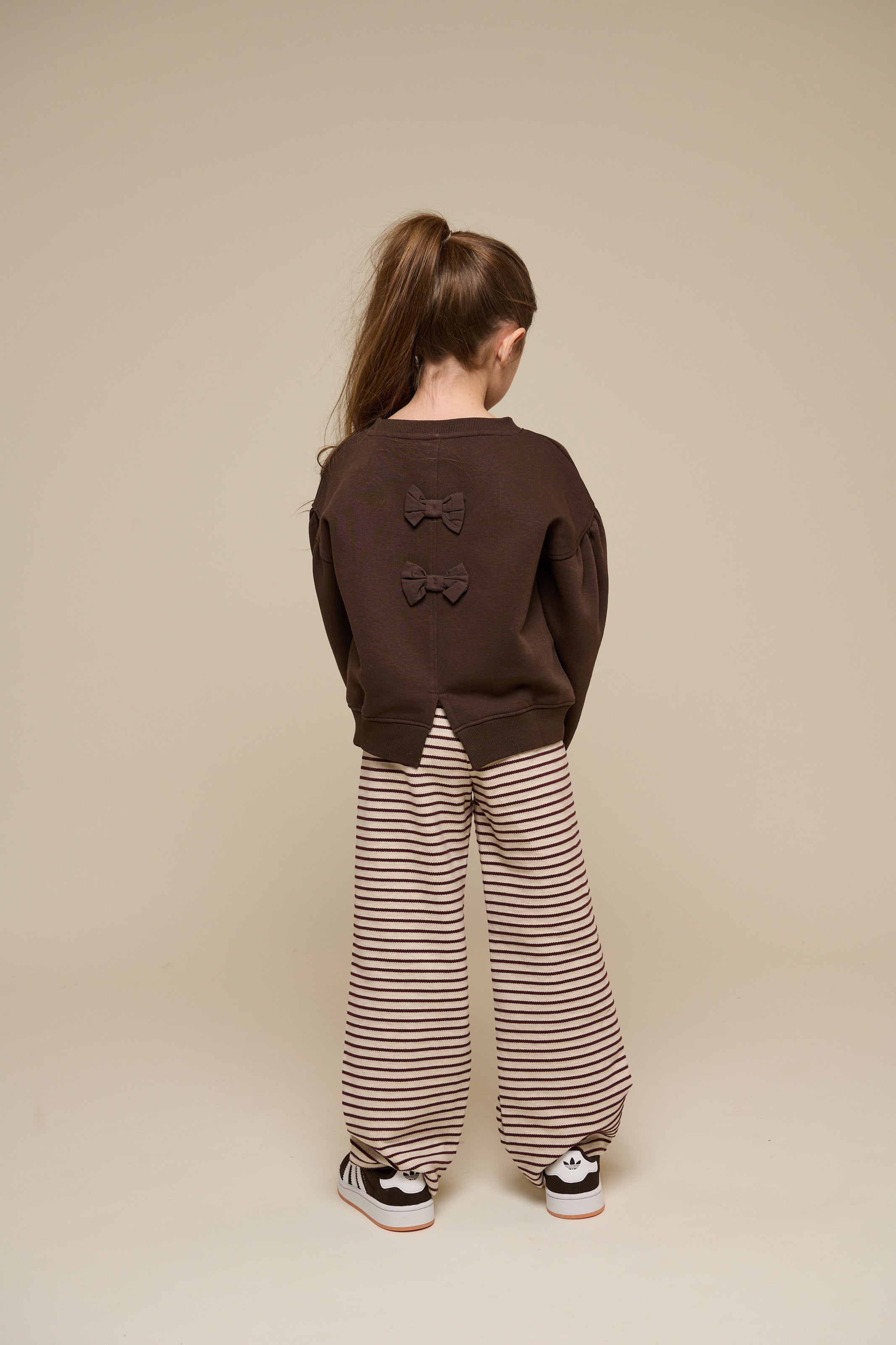 Sweatshirt met strikdetail - Tween - Chocolate | 100815 Ruth