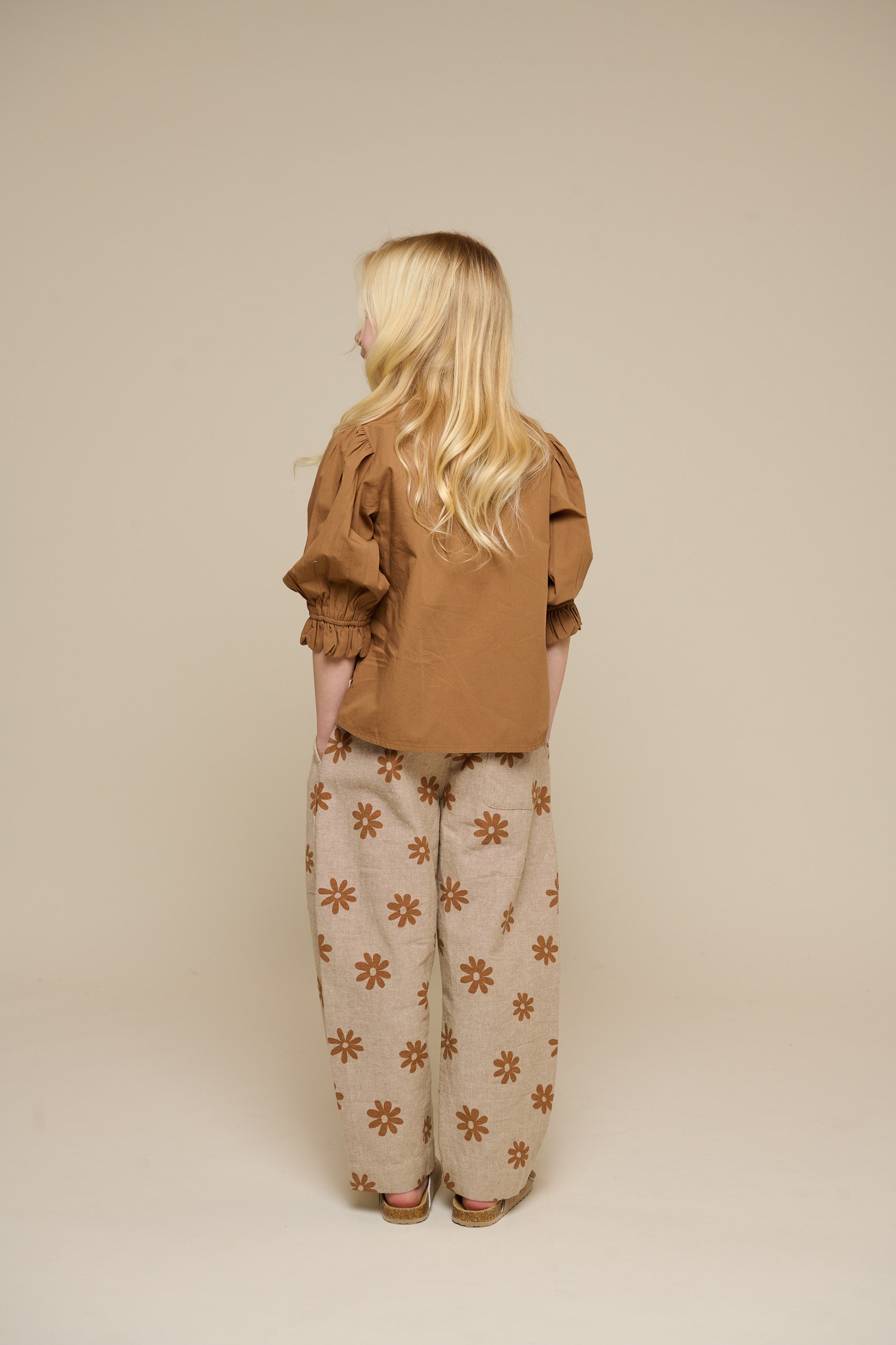 Bedrukte Katoenen Broek - Tween - Sand | 101208 Molly