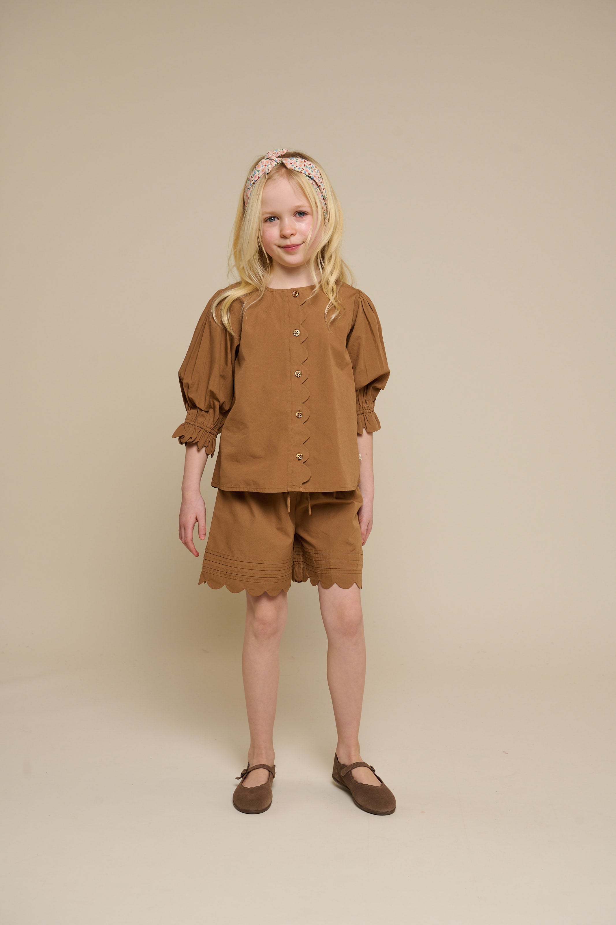 Poplinshorts met Scalloprand - Tween - Coconut | 101075 Joy