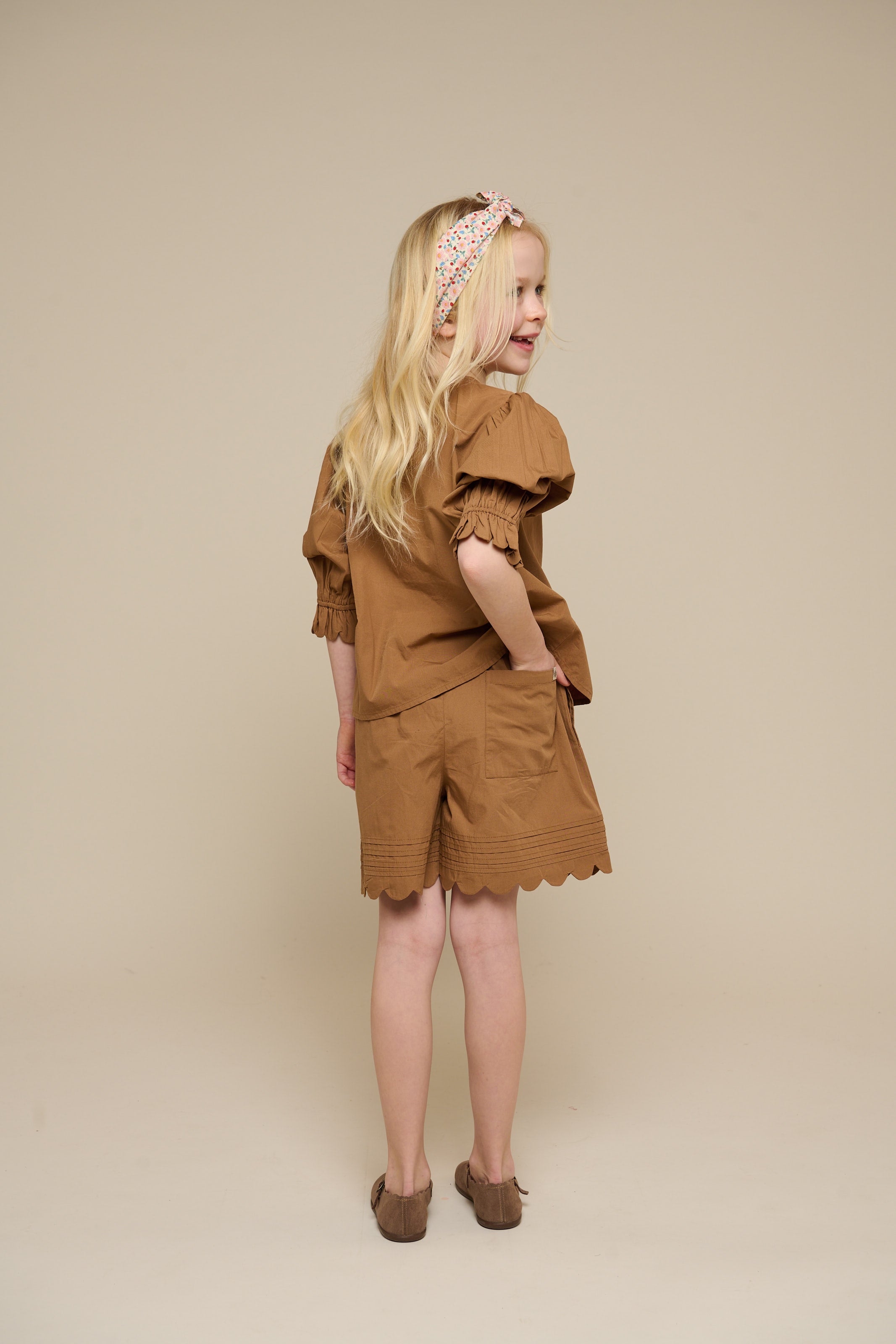 Poplinshorts met Scalloprand - Tween - Coconut | 101075 Joy