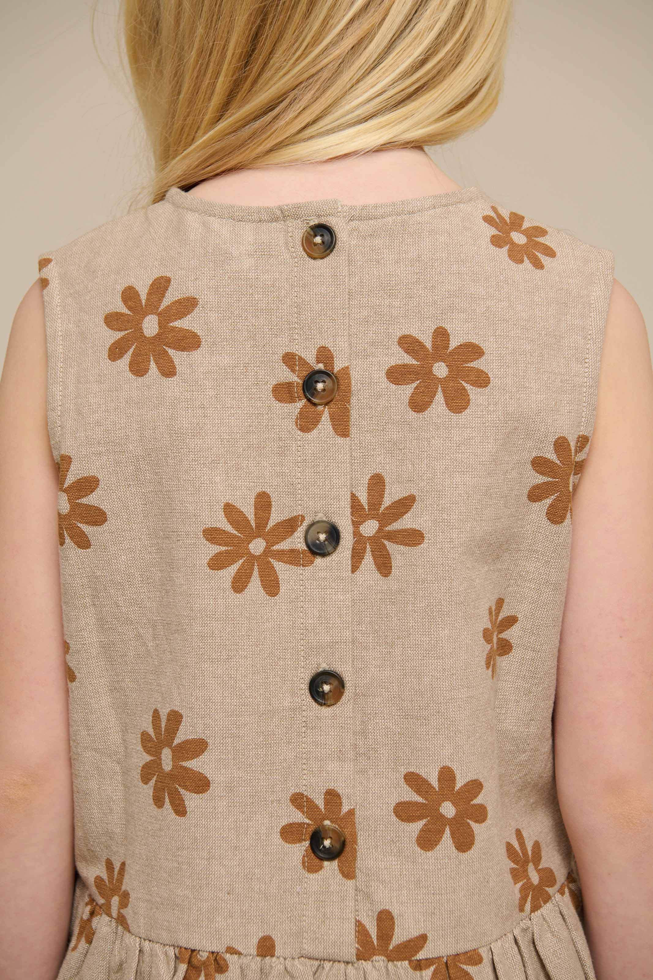 Bedrukte Katoenen Top - Tween - Sand | 101206 Molly