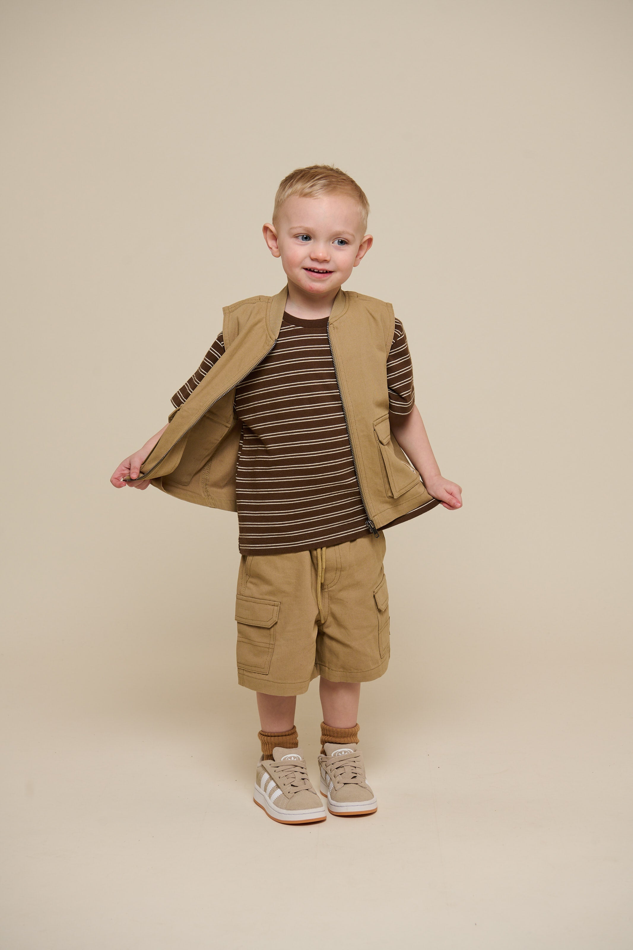 Gestreept T-shirt - Kids - Dark Brown | 101177 Otto