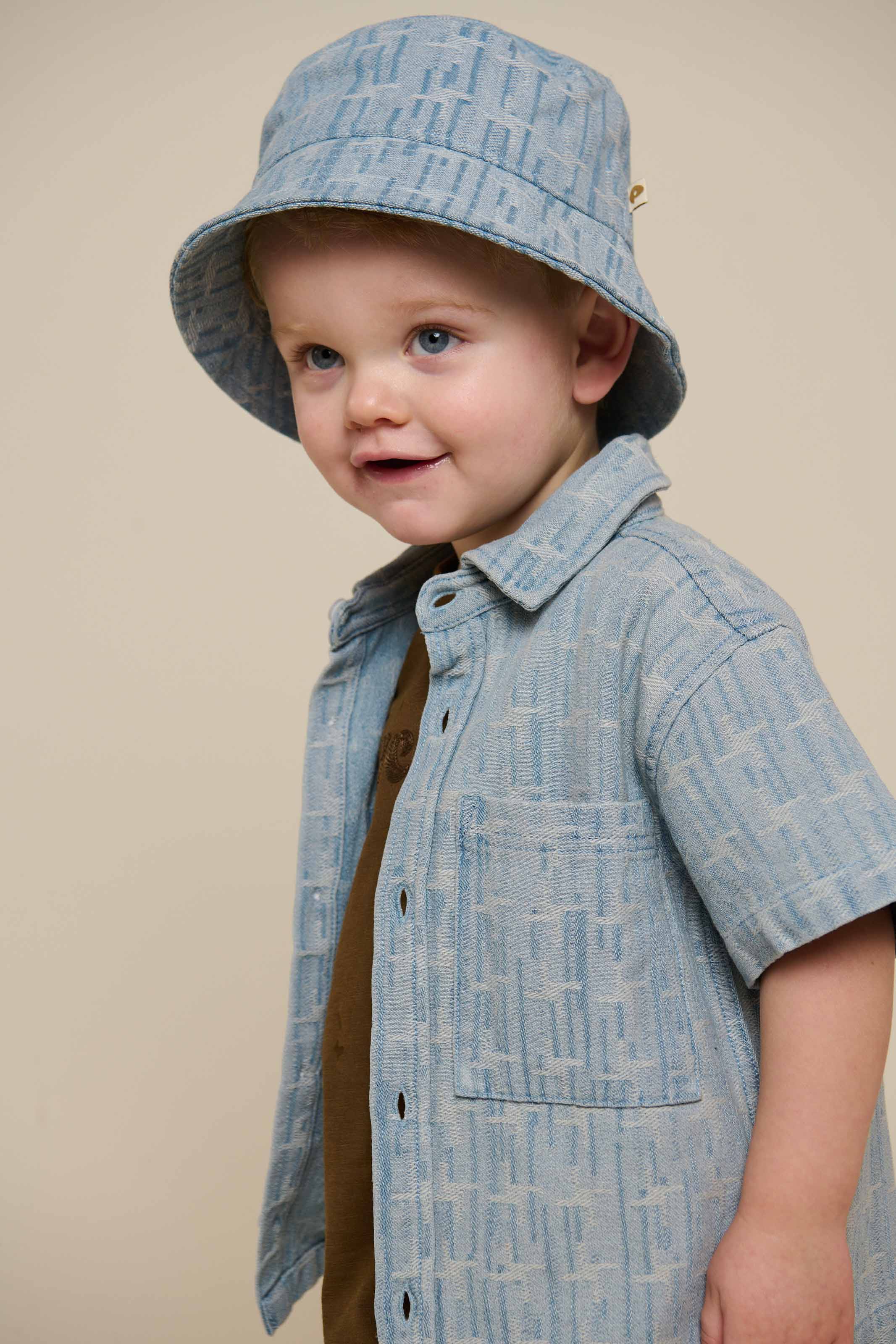 Jacquard Denim Vissershoed - Kids - Blue Denim | 101094 Kyle