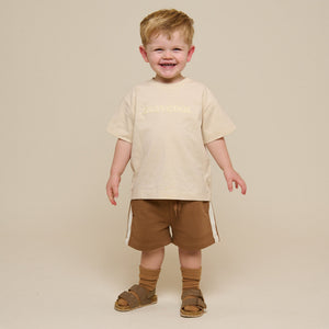 Slub jersey Borduur T-shirt - Kids - Off White | 101159 Villum