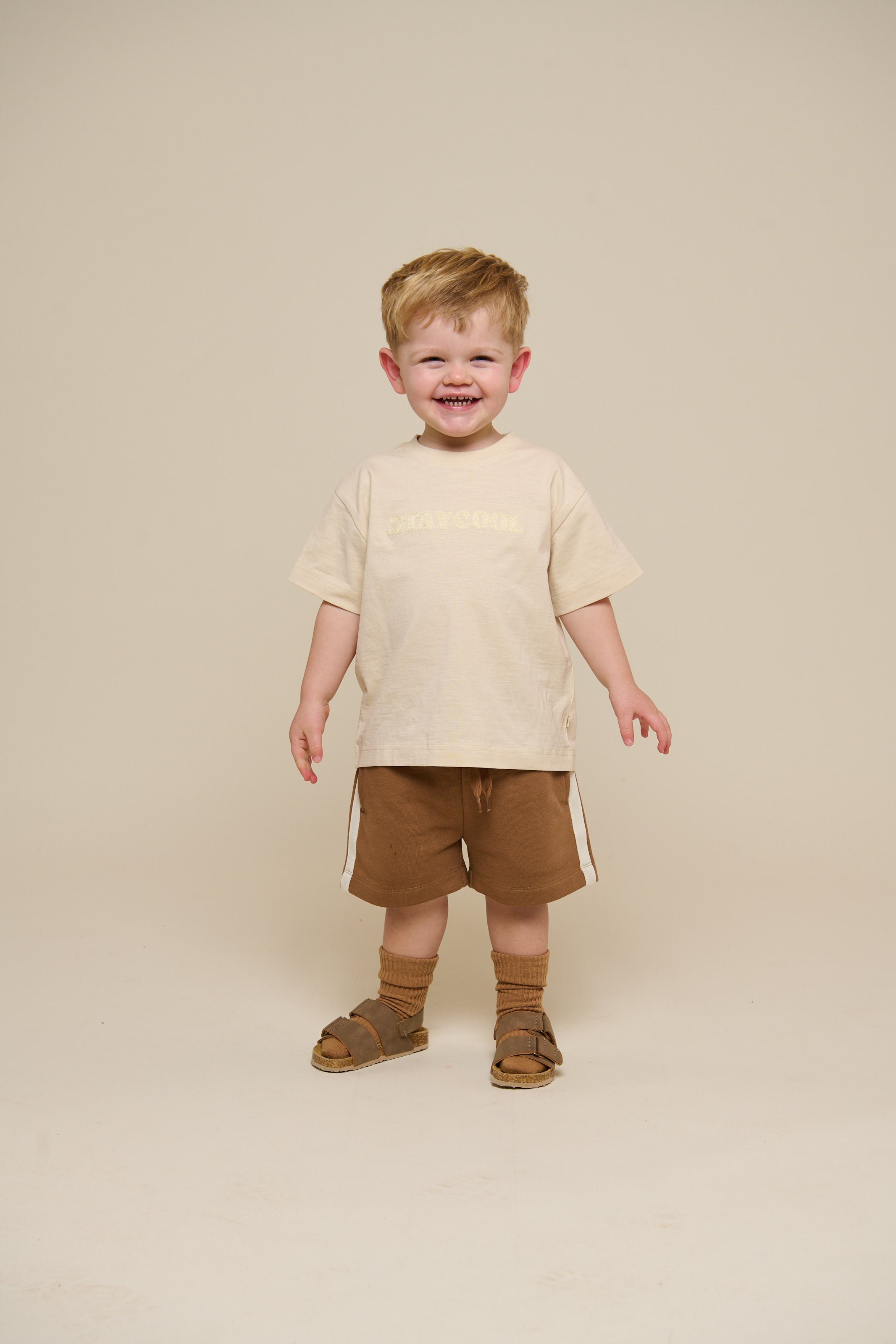Slub jersey Borduur T-shirt - Kids - Off White | 101159 Villum