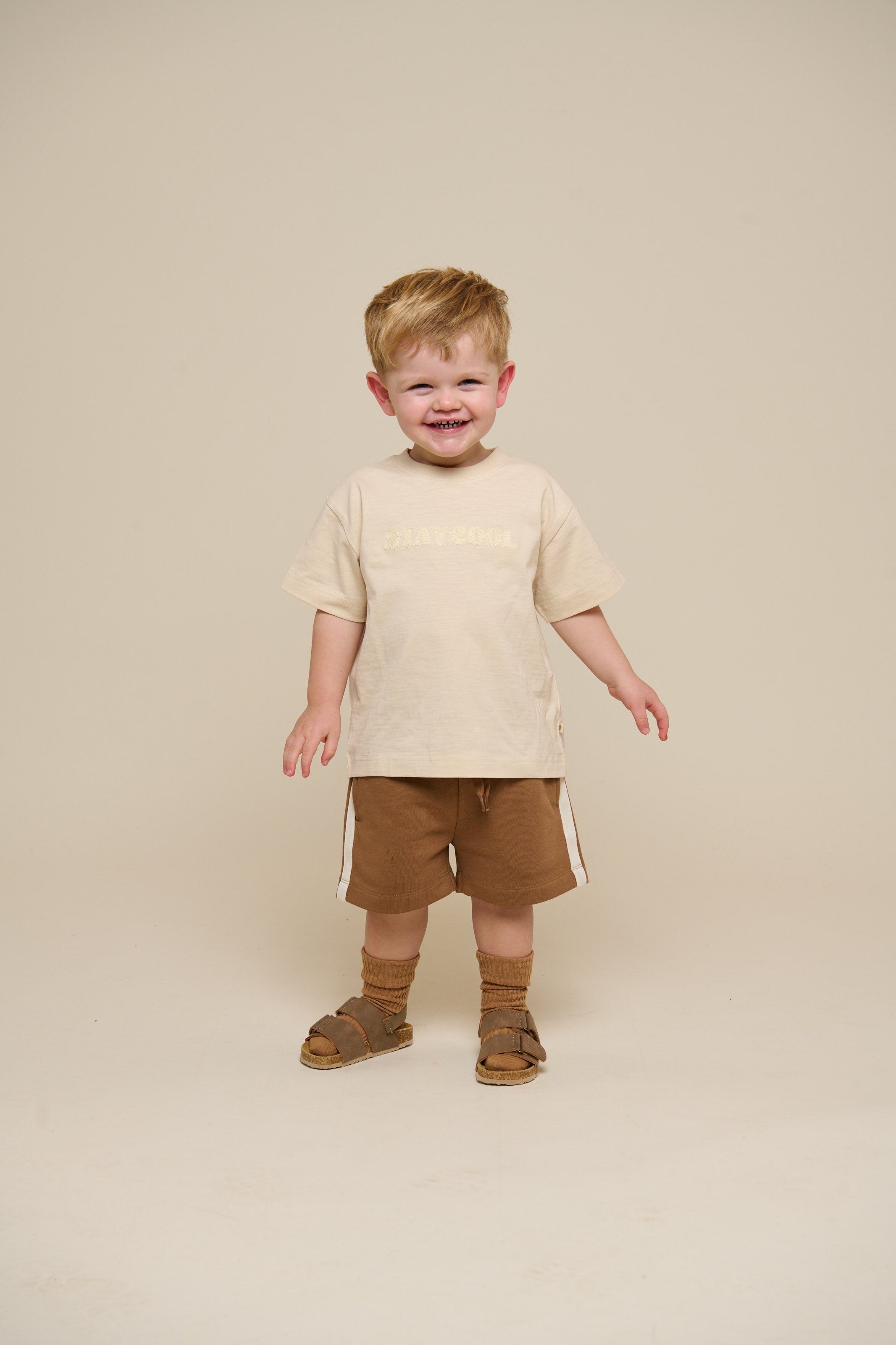 Sweatshorts met tape - Kids - Coconut | 101263 Carter