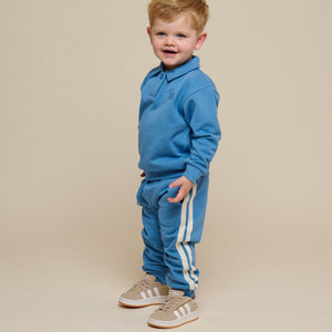 Sweatpants met Tape - Kids - Dusty Blue | 101257 Carter