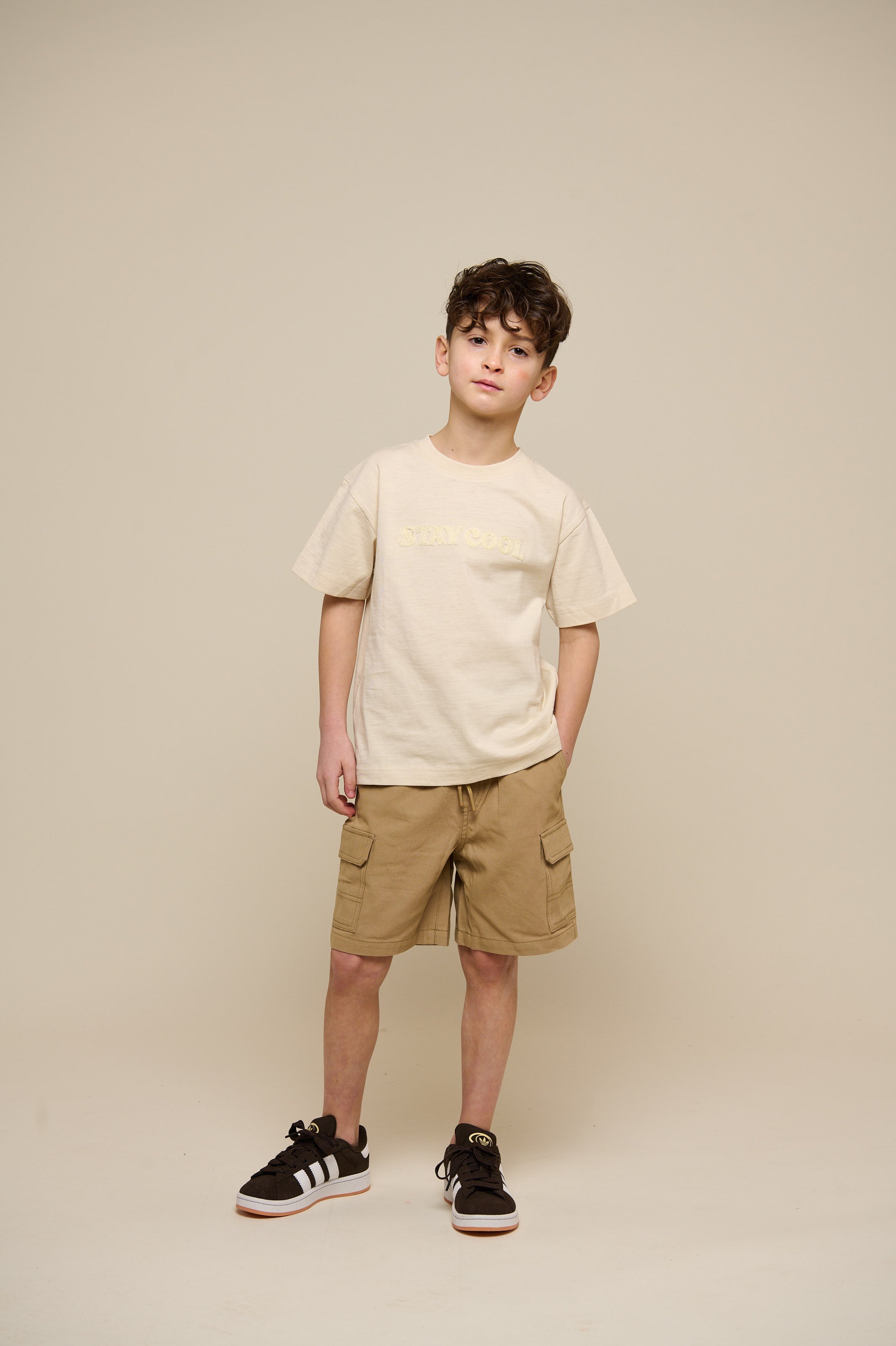 Slub jersey Borduur T-shirt - Tween - Off White | 101160 Villum