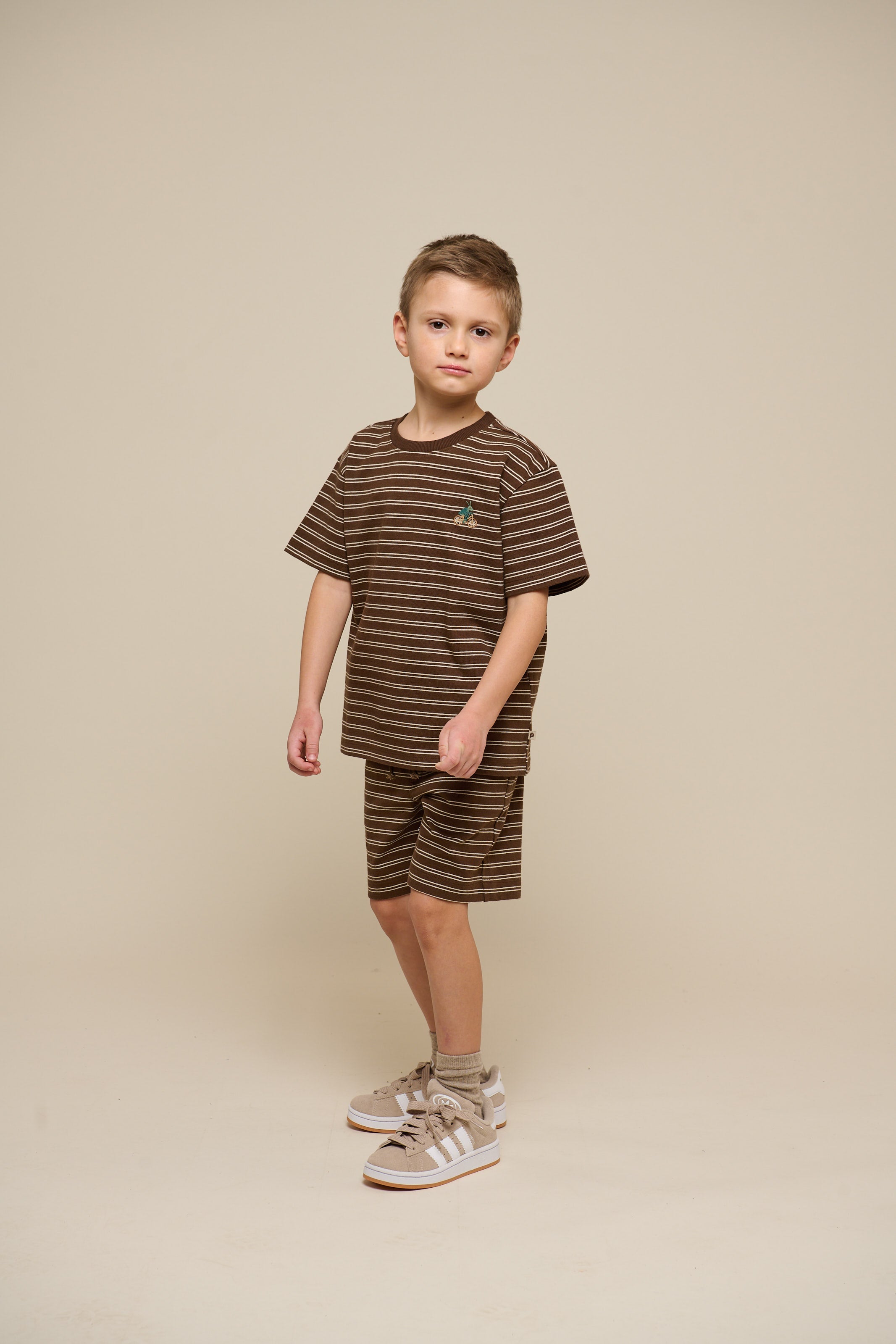 Gestreept T-shirt - Tween - Dark Brown | 101178 Otto