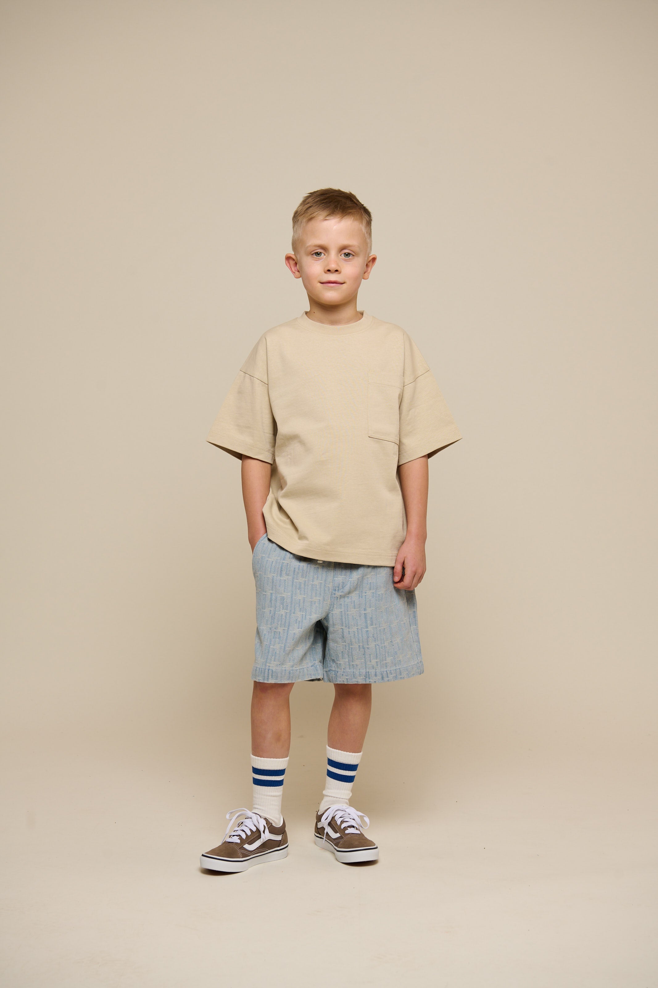 T-shirt met Zak - Tween - Light Sand | 101147 Jasper