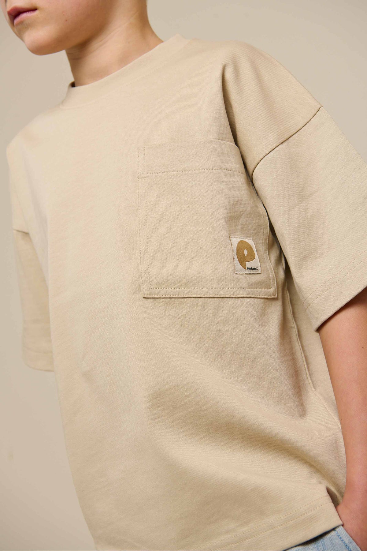 Pocket T-shirt - Tween - Light Sand | 101147 Jasper