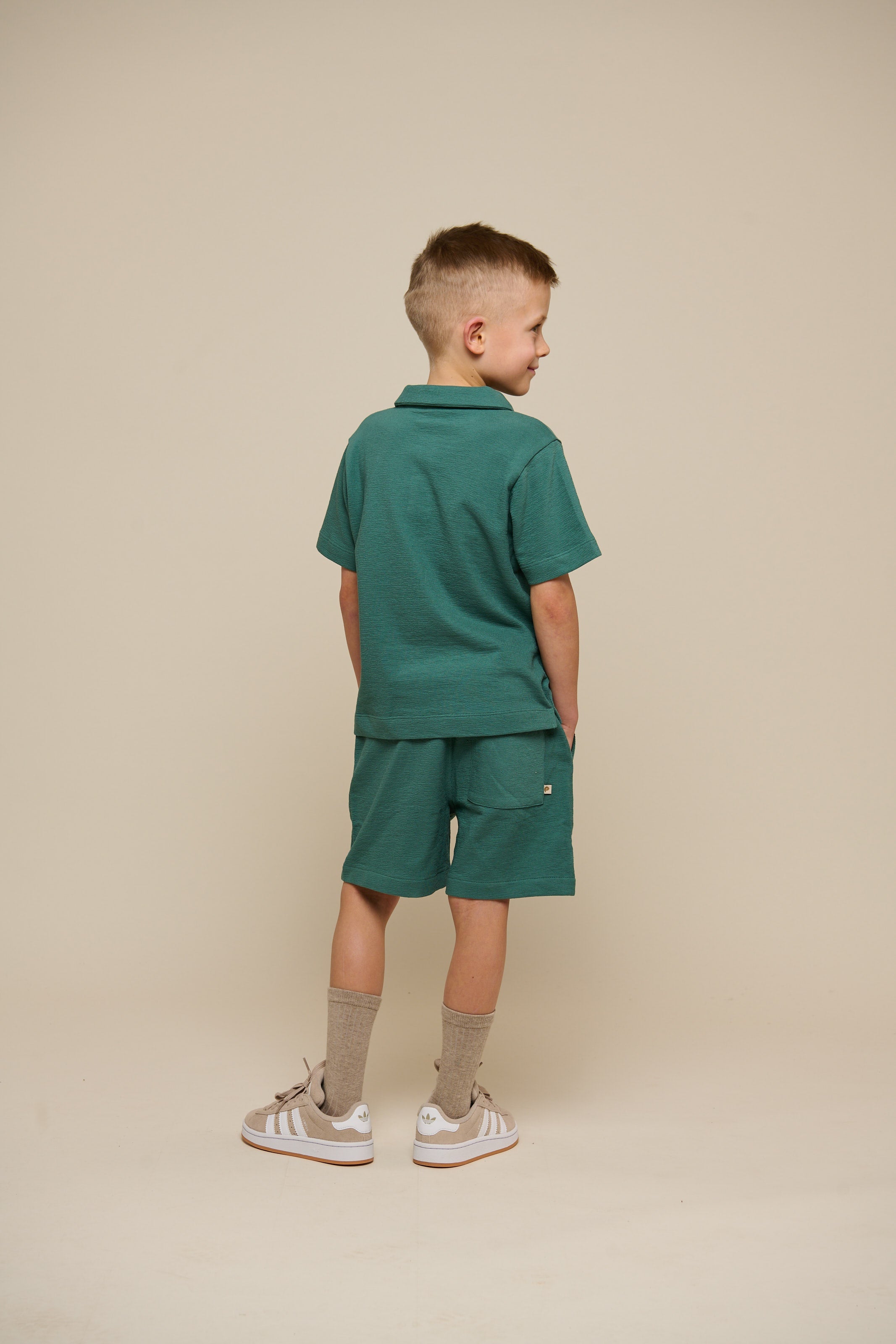 Gestructureerde Jersey Shorts - Tween - Tropical Green | 101220 Sonny