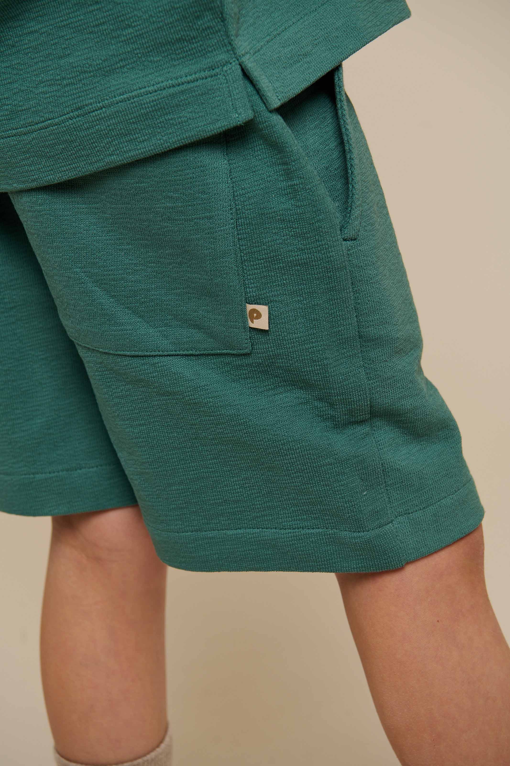 Gestructureerde Jersey Shorts - Tween - Tropical Green | 101220 Sonny