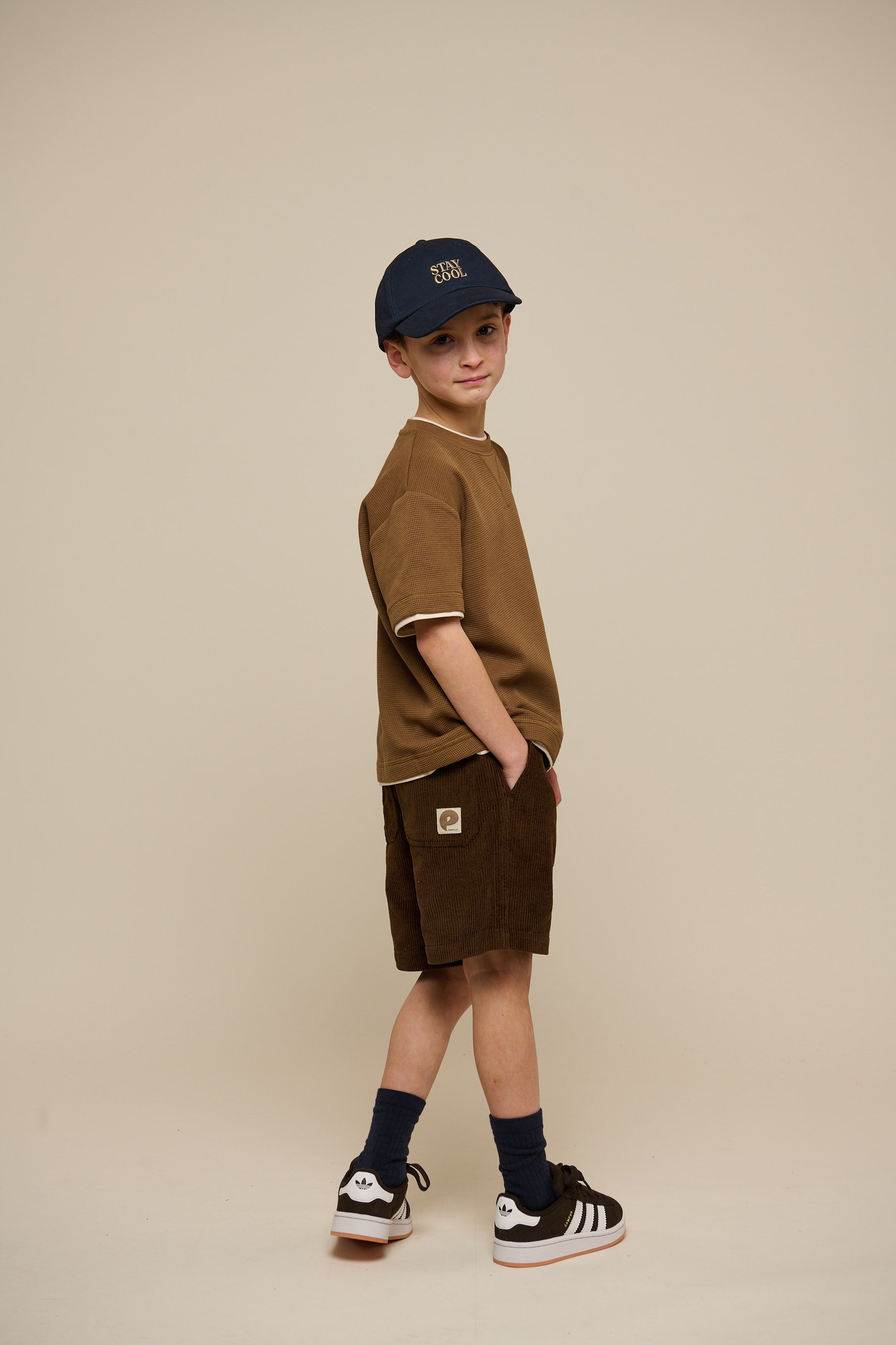 Pull-On Ribfluwelen Shorts - Tween - Dark Brown | 101105 Tobias