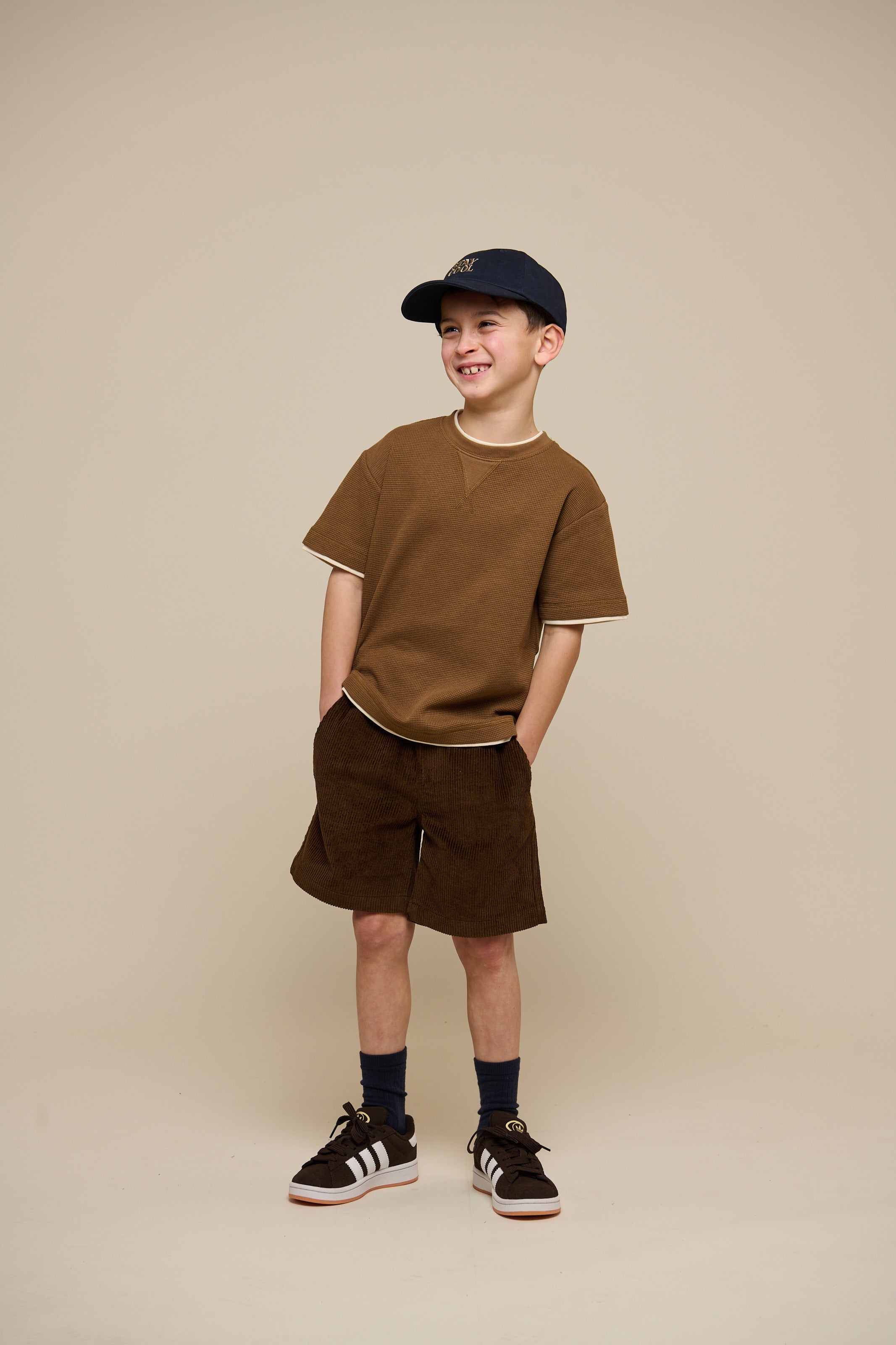 Gestructureerd T-shirt met korte mouwen - Tween - Coffee | 100712 Malthe