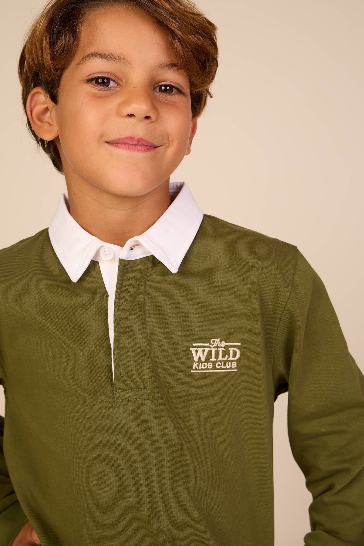 Jersey polo met lange mouwen Tween - Moss Green | 101692 Ruben