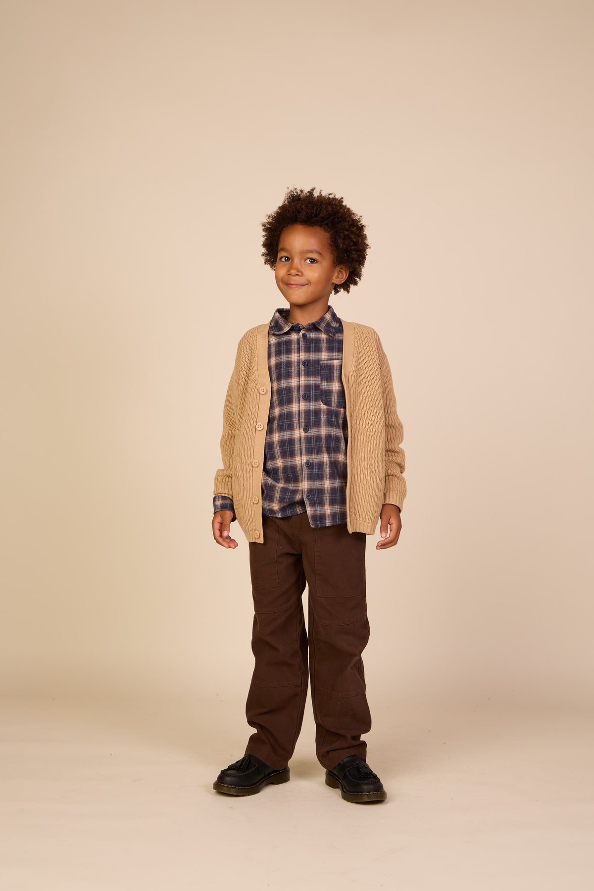 Canvas broek met opgestikte zakken Tween - Dark Brown | 101532 Greyson