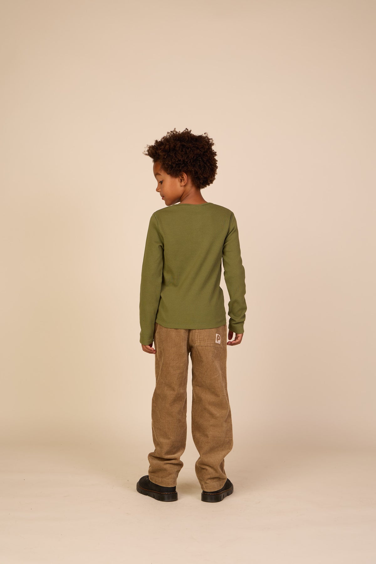 Geribd henley-langarmshirt Tween - Moss Green | 101594 Conrad