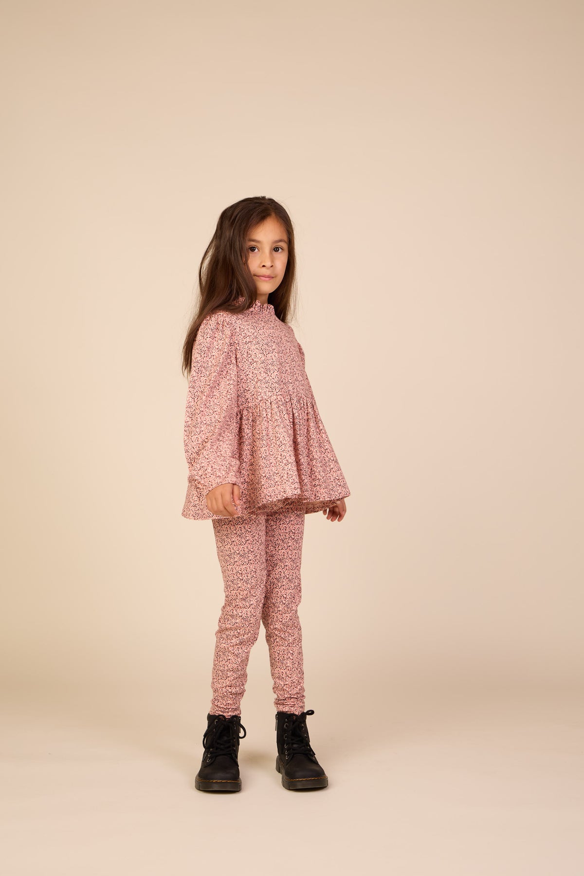 Jersey legging met print Tween - Rose/Bordeaux | 101552 Heidi