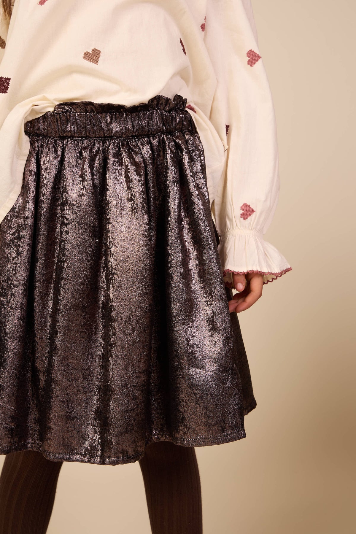 Rok met foliefinish Kids - Dark Brown | 101671 Sylvia