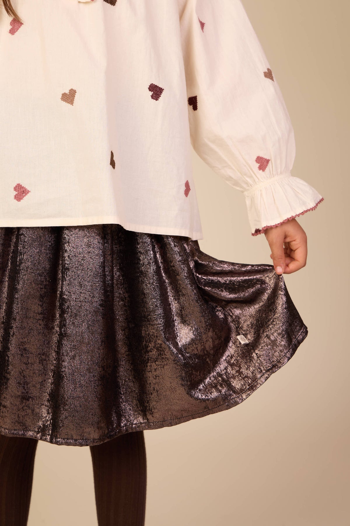 Rok met foliefinish Kids - Dark Brown | 101671 Sylvia