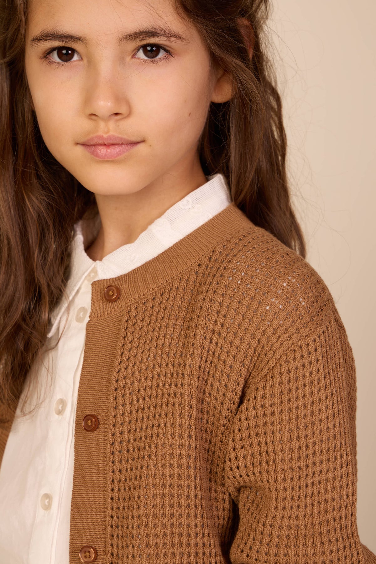 Katoenen gebreid vest - Tween - Coconut | 101272 Katie