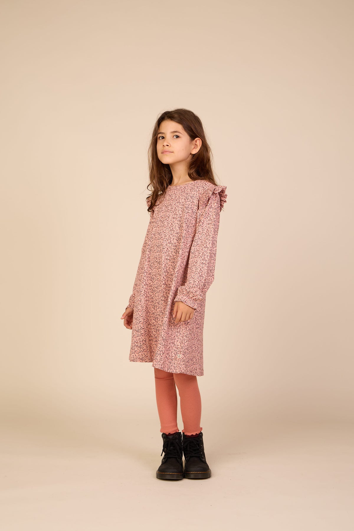 Jersey jurk met print Tween - Rose/Bordeaux | 101556 Heidi