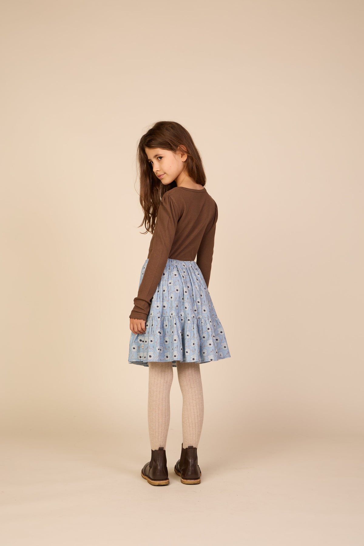 Geribd langarmshirt in modalmix Tween - Brown | 101558 Lottie