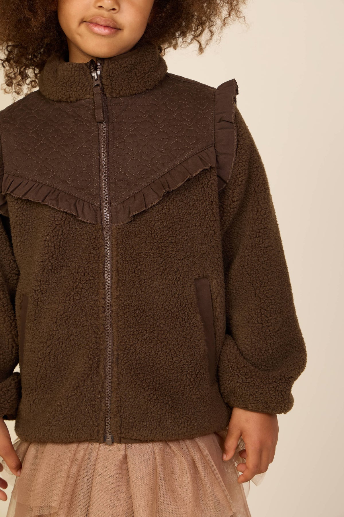 Teddyjas met gewatteerde pas Tween - Dark Brown | 101684 Hailey