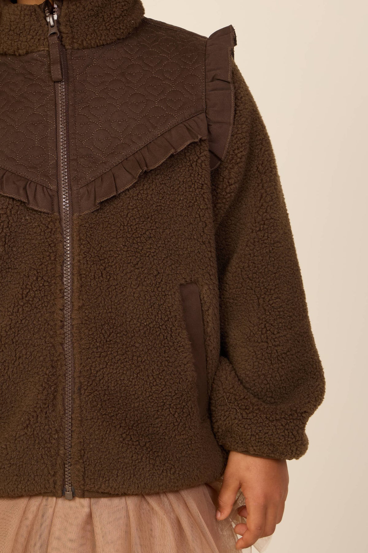 Teddyjas met gewatteerde pas Kids - Dark Brown | 101683 Hailey