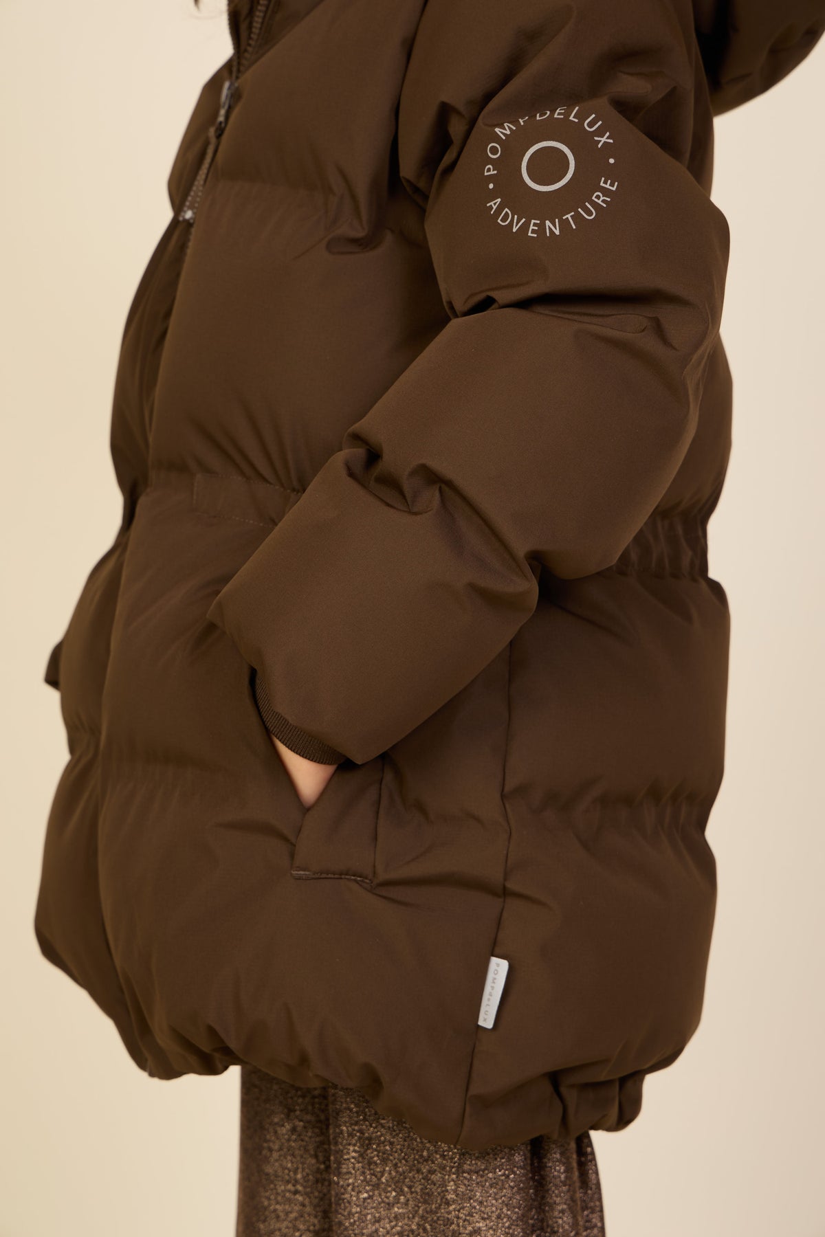 Adventure® gewatteerde winterjas met verstelbare taille Kids - Dark Brown | 101413 Elenor