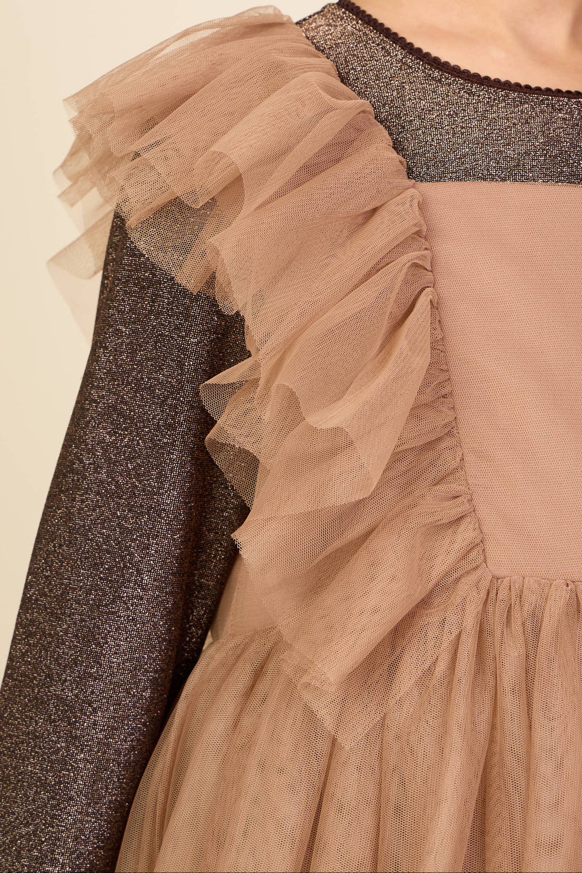 Tule jurk Kids - Light Brown | 101509 Bianca