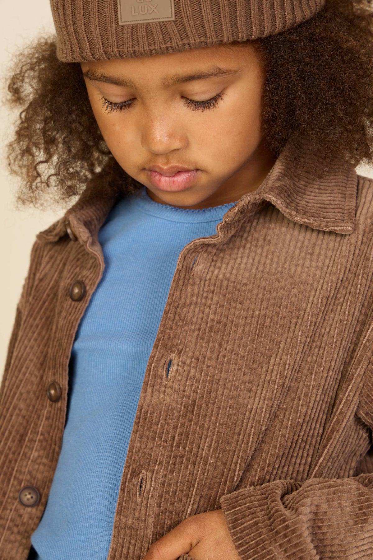 Corduroy overshirt met oversized zakken Tween - Brown | 101682 Greta