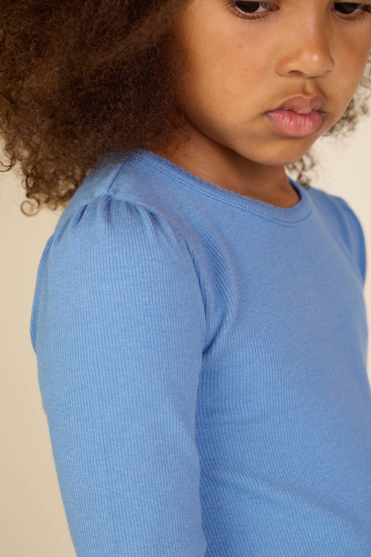 Geribd langarmshirt in modalmix Tween - Dusty Blue | 101564 Lottie