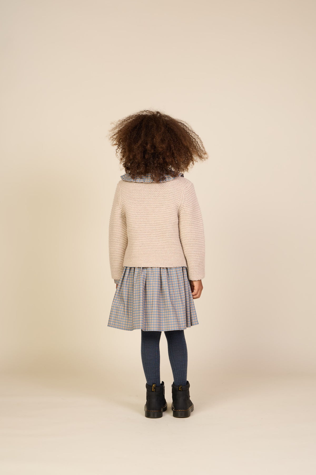 Gebreid Wollen Vest - Tween - Caffe Latte Melange | 100875 Maya