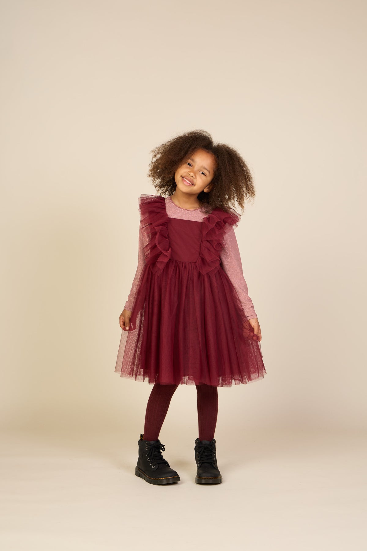 Tule jurk Tween - Bordeaux | 101508 Bianca