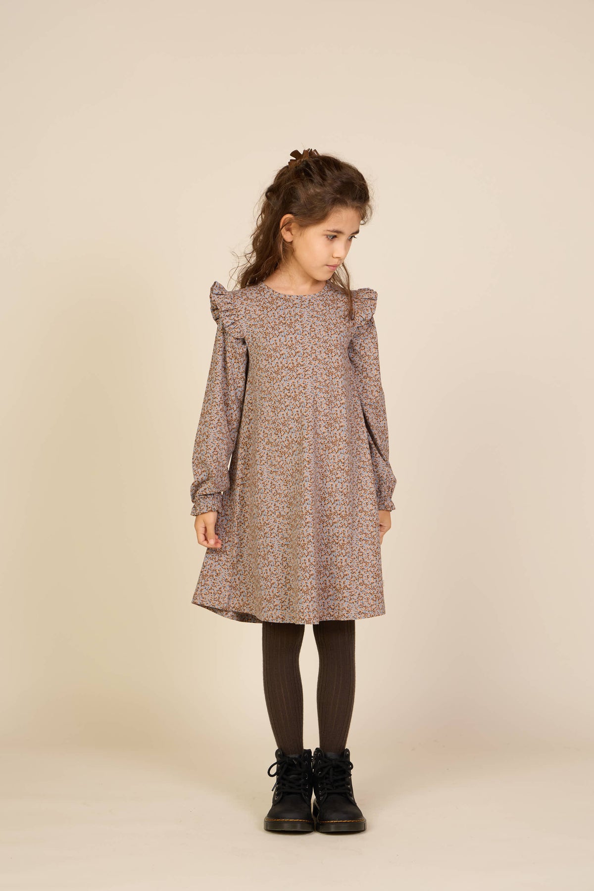 Jersey jurk met print Tween - Blue/Brown | 101554 Heidi