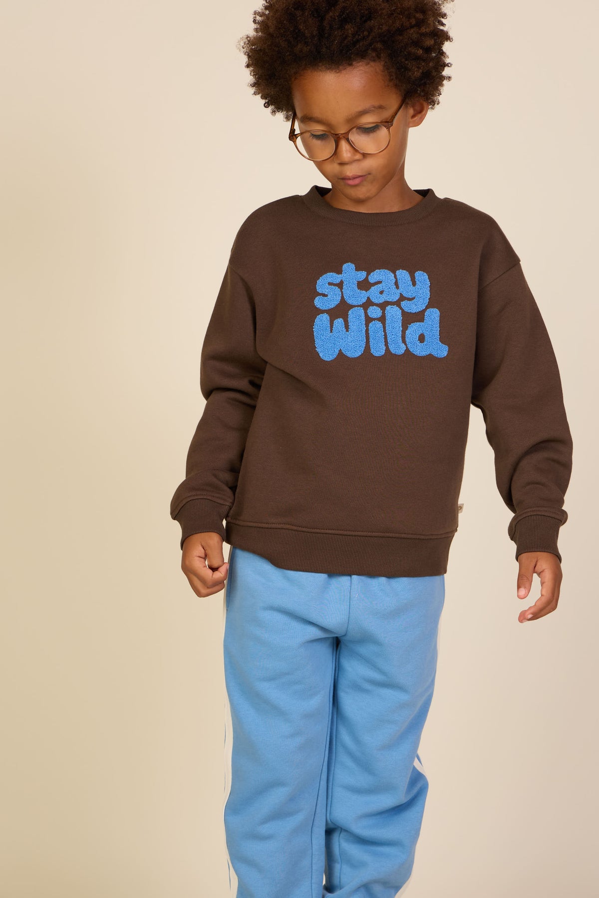Sweatpants met Tape - Tween - Dusty Blue | 101258 Carter