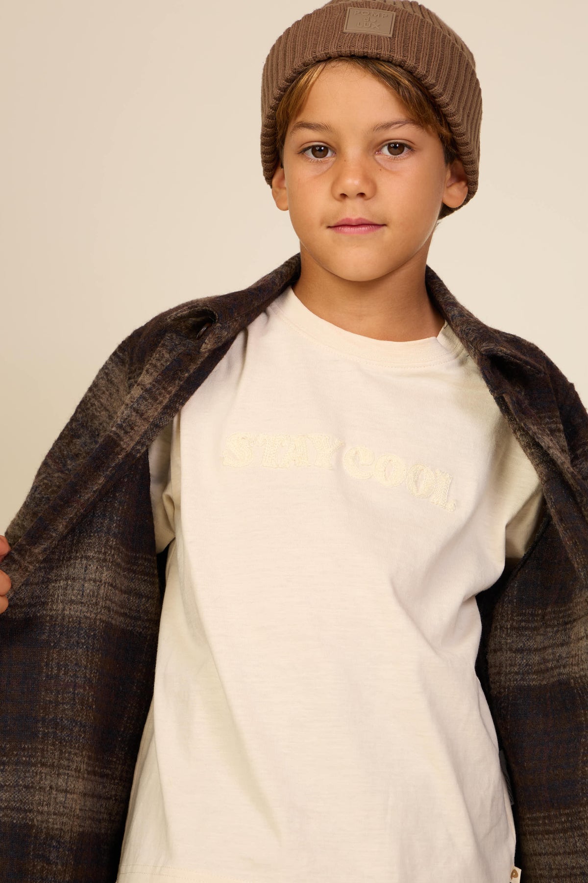 Slub jersey Borduur T-shirt - Tween - Off White | 101160 Villum